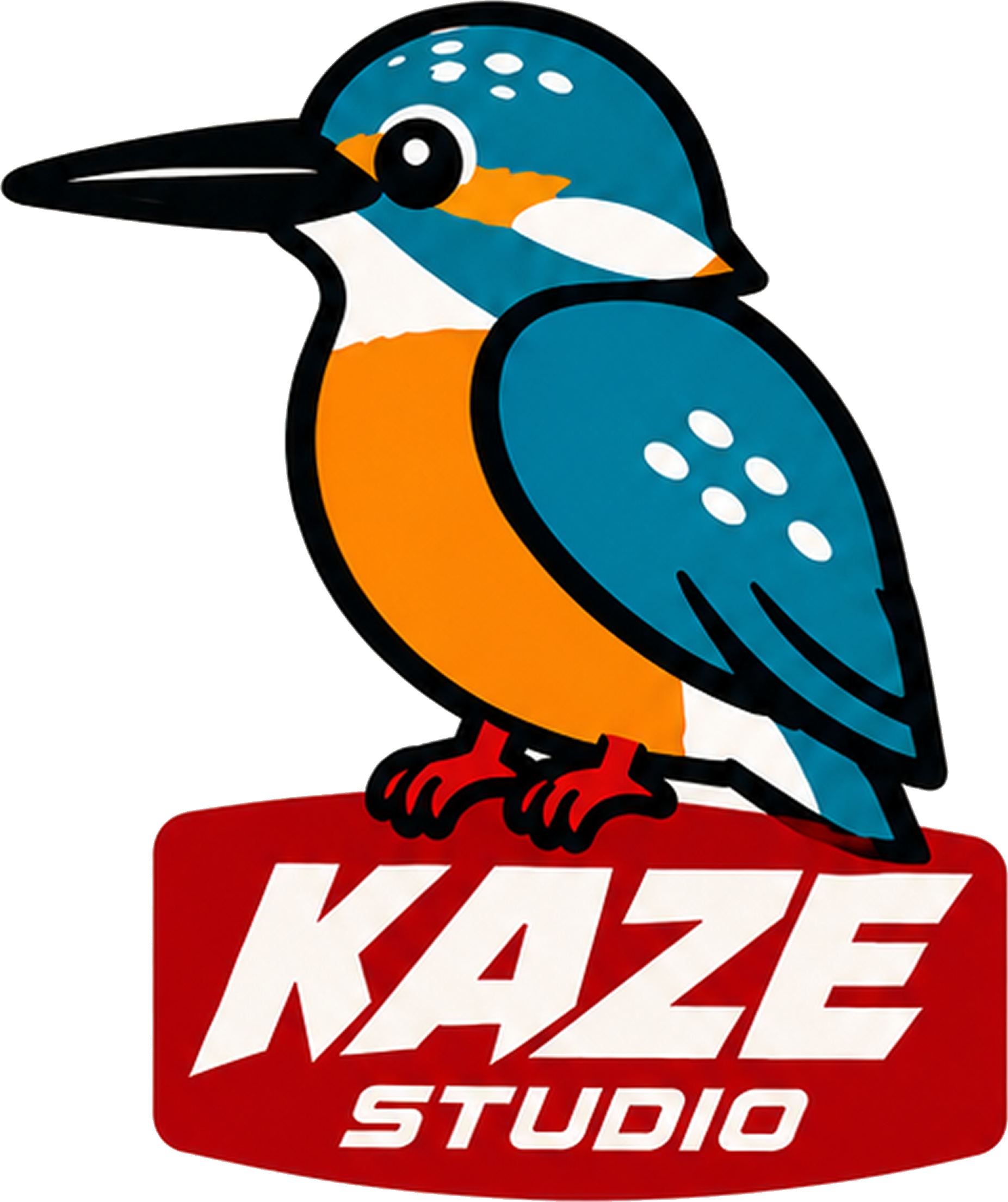 Kaze Studioのカワセミロゴ